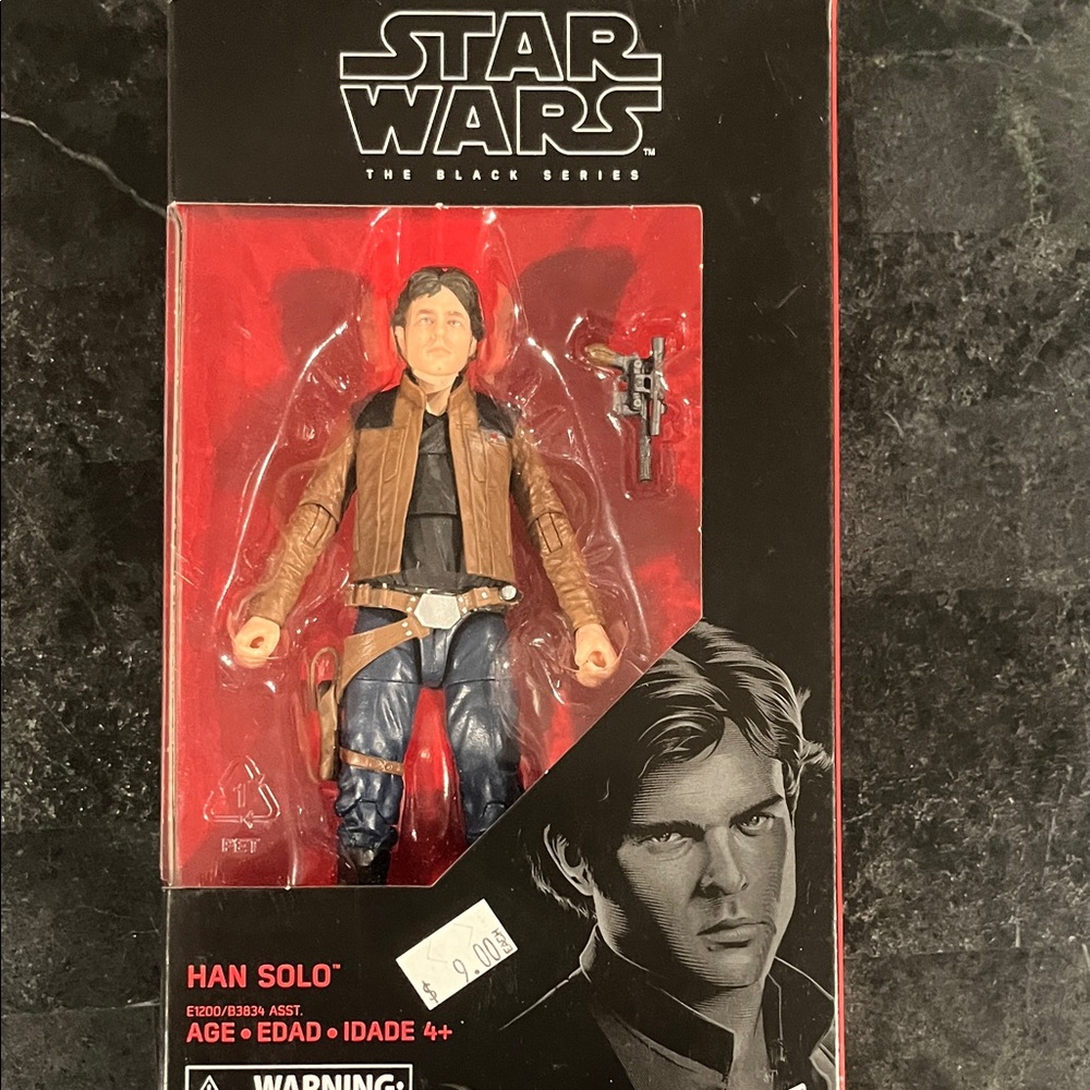 Star Wars Black Series Han Solo Figure with Brown Jacket